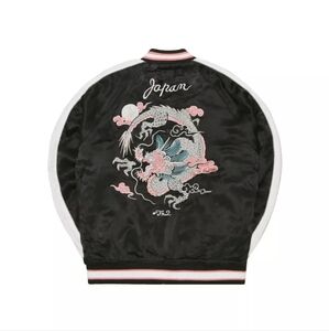 FR2 Rabbits Dragon Sukajan Embroidery Reversible Souvenir Jacket Japan Designer